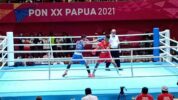Holy Masihor Melaju Ke Semifinal Cabor Tinju PON XX Papua 2021