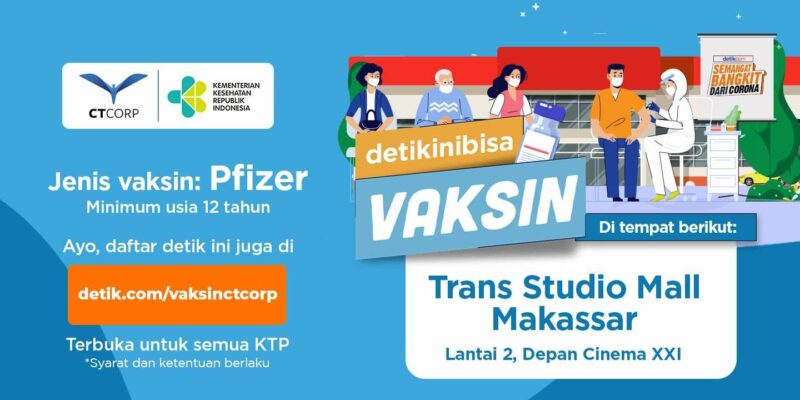 Sambut HUT ke-11, TSM Makassar Gelar Vaksinasi Pfizer Gratis