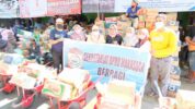 Sekertariat DPRD Makassar Berbagi Bantuan Korban Bencana Kebakaran Kampung Lepping