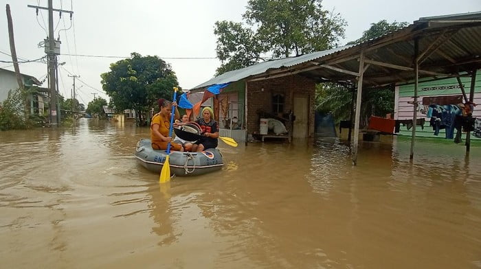 Banjir Rendam 4 Kecamatan di Sergai Sumatera Utara