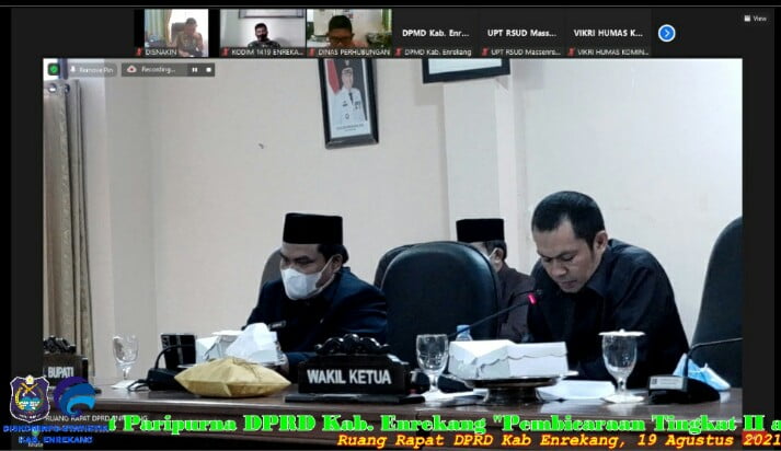 DPRD Enrekang Setujui 4 Ranperda Usulan Pemda Kabupaten Enrekang