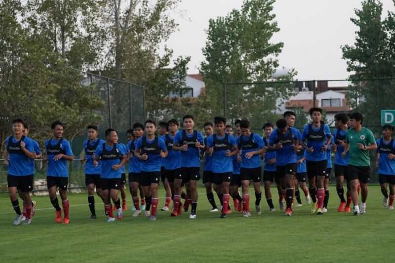 Timnas U-18 Indonesia Fokus Latihan Teknik Passing di Turki