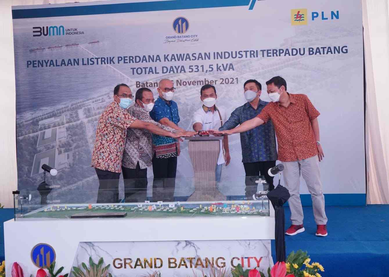 Pasok Listrik Perdana 531,5 Ribu VA ke KITB, PLN Dukung Pertumbuhan Industri Indonesia