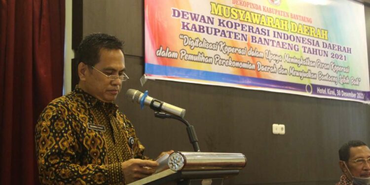 H. Abd. Malik Madong Resmi Ketuai Dekopinda Bantaeng Periode 2020-2025