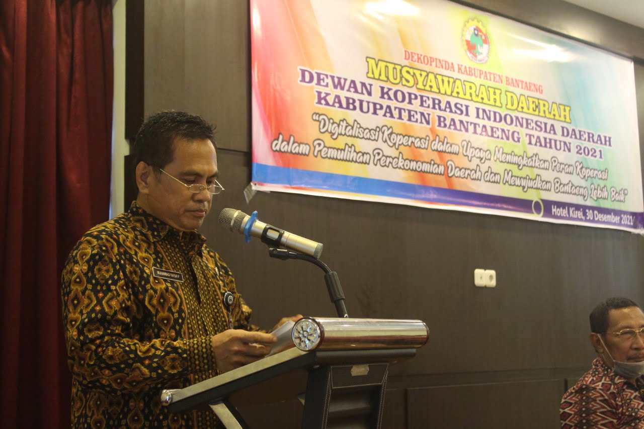 H. Abd. Malik Madong Resmi Ketuai Dekopinda Bantaeng Periode 2020-2025