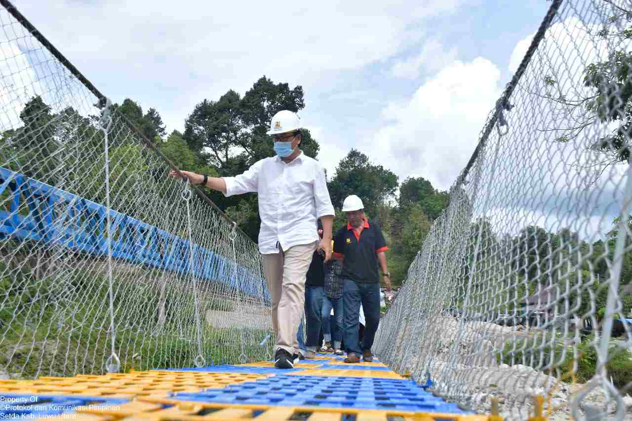 Sempat Rusak Akibat Banjir Bandang, Jembatan Gantung Maipi Kembali Fungsional