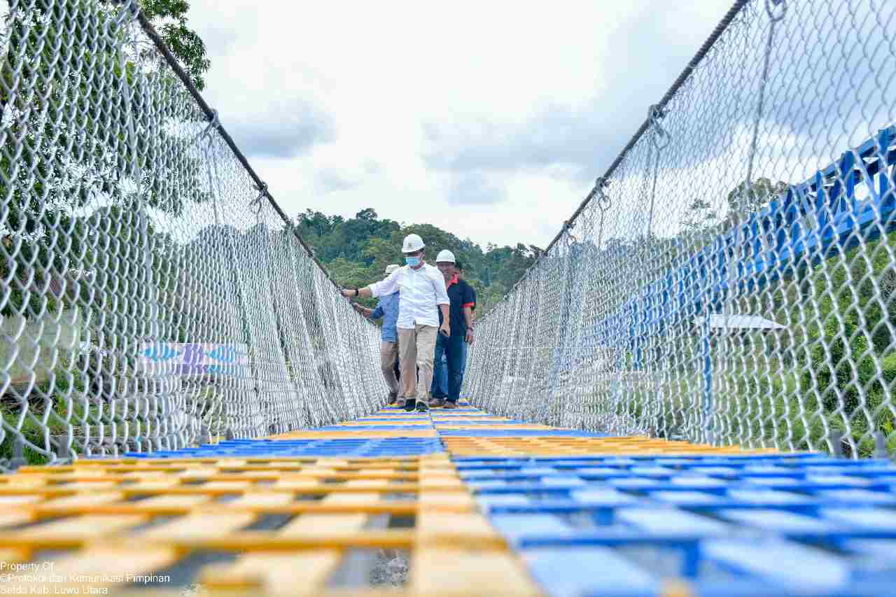 Sempat Rusak Akibat Banjir Bandang, Jembatan Gantung Maipi Kembali Fungsional