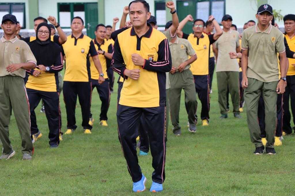 Sinergitas TNI-Polri, Polres Palopo dan Kompi Senapan 'Olahraga Bersama'