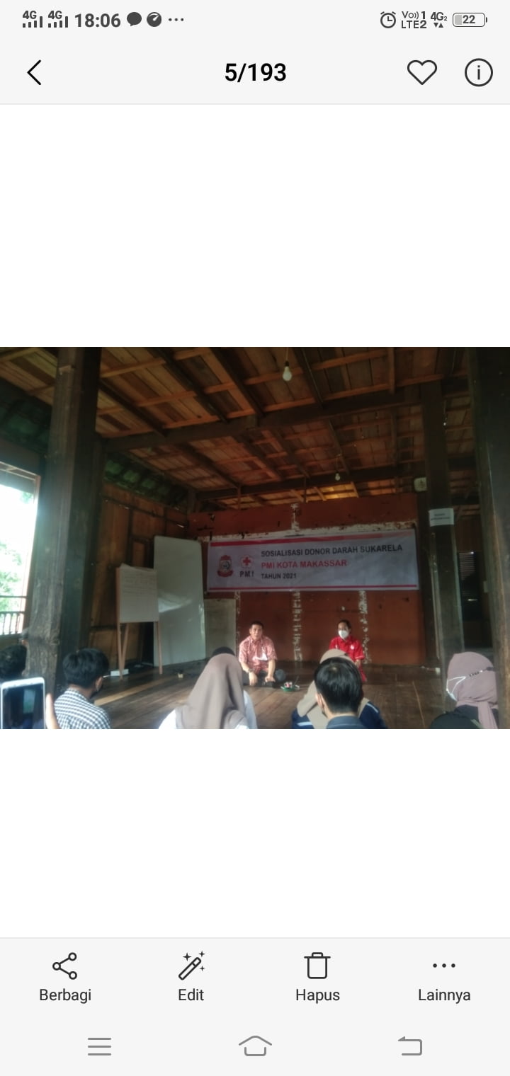 PMI Kota Makassar Gelar Sosialisasi Donor Darah Sukarela