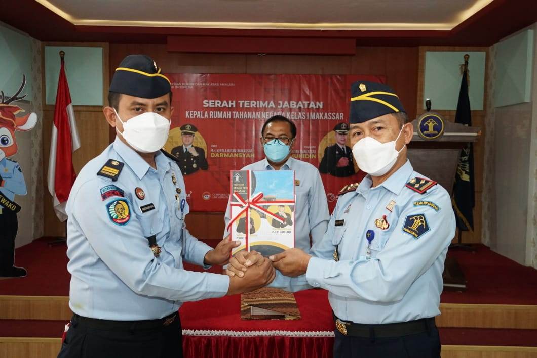 Serah Terima Jabatan Karutan Makassar, Muhidin: Siap Lanjutkan Tugas Almarhum