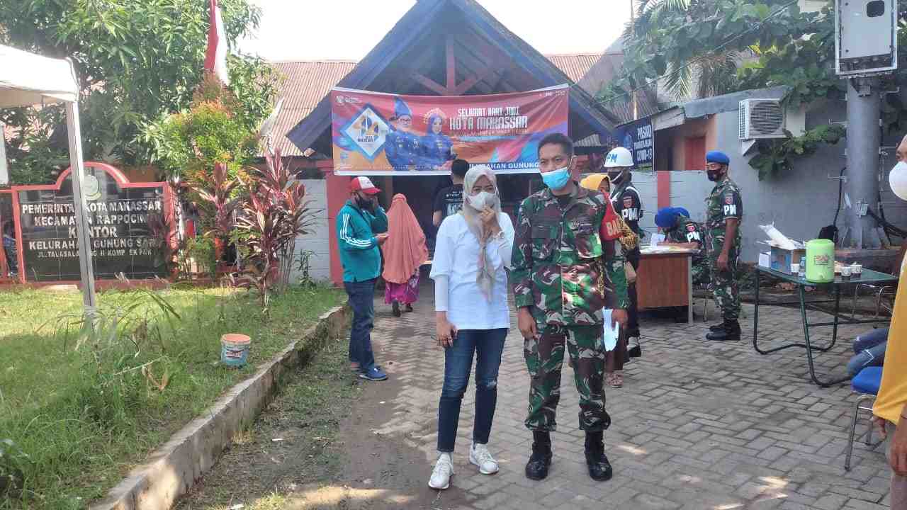 Serbuan Vaksin Gratis di Kelurahan Gunung Sari Kecamatan Rappocini