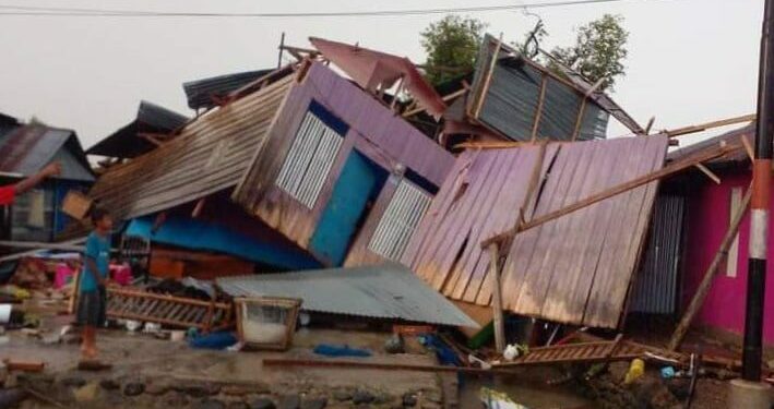 45 Rumah Rusak Angin Puting Beliung di Luwu, Buffer Stock Dinsos Provinsi Telah Disalurkan