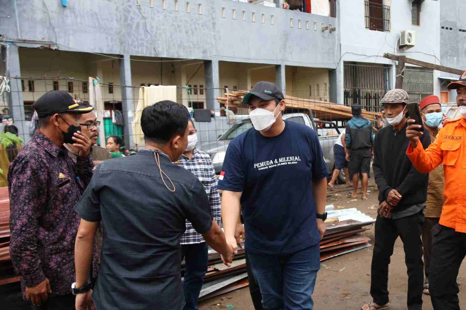 Camat Tallo Kunjungi Korban Bencana di Rappokaling
