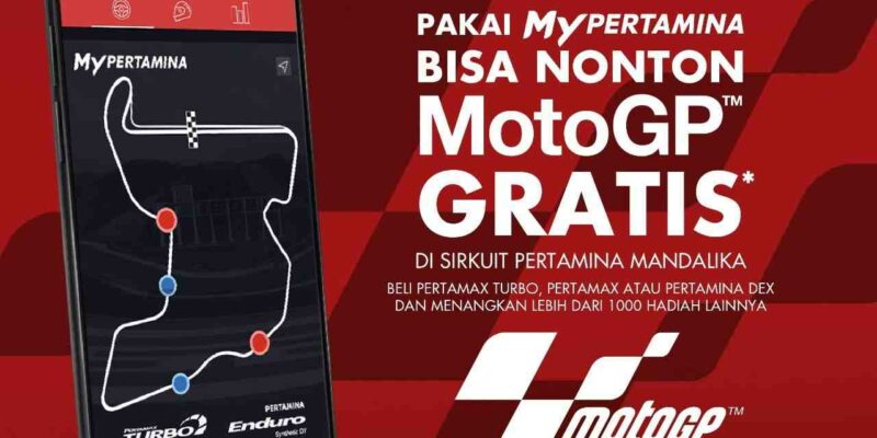 Beli BBM dan Pelumas Lewat Aplikasi MyPertamina, Gratis Tiket MotoGP 2022