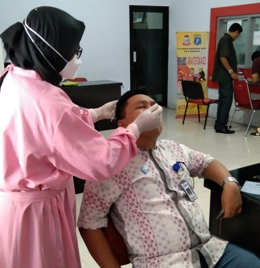 PD Parkir Makassar, Dukung Program Kota Sehat, Gelar Swab Antigen dan PCR 