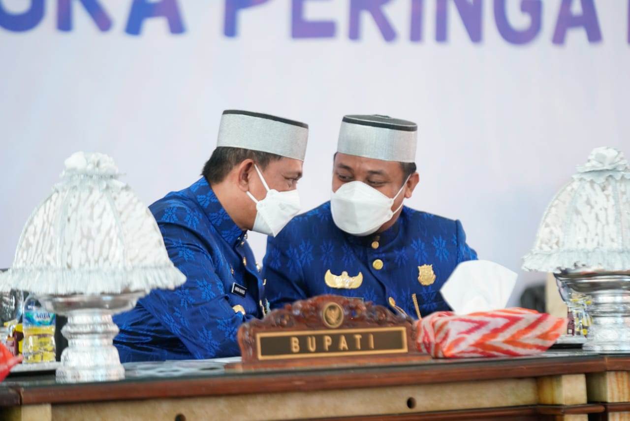 Gubernur Sulawesi Selatan, Andi Sudirman Sulaiman menghadiri Rapat Paripurna DPRD Kabupaten Wajo