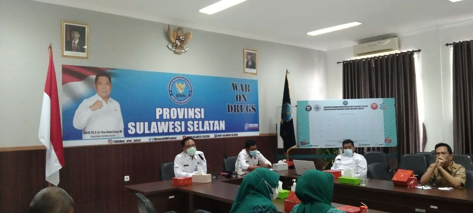 Rapat Koordinasi BNNP Sulawesi Selatan