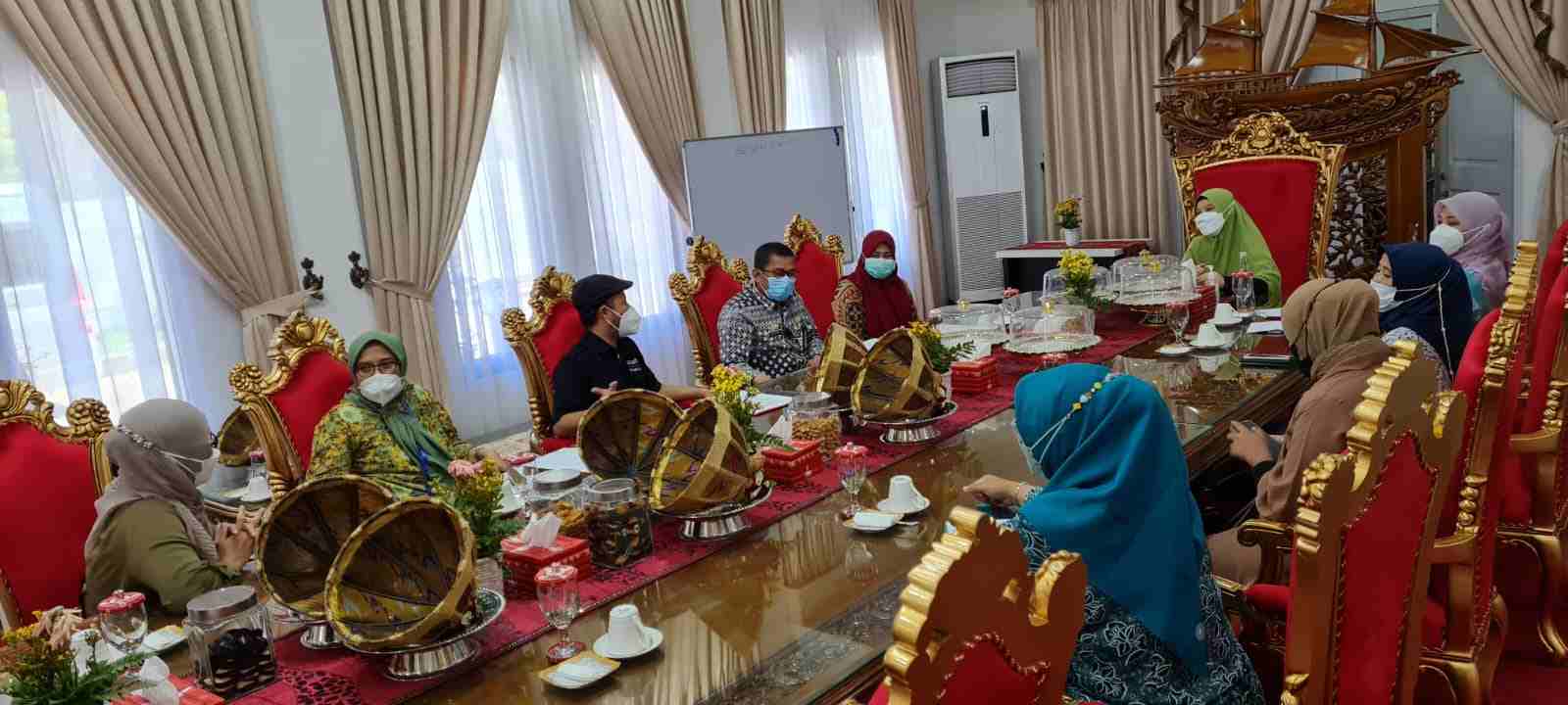 Dinas Kesehatan Provinsi Sulawesi Selatan bersama Unicef dan WHO melakukan audiensi bersama Ketua Tim Penggerak PKK Sulsel