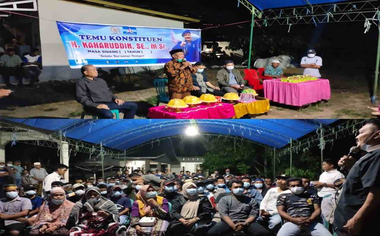 Reses Sidang Pertama, H. kaharuddin Tampung Aspirasi Masyarakat Desa Lebongnge Kecamatan Cenrana