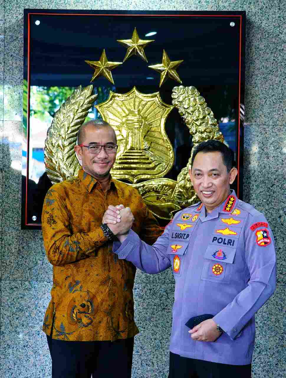 Kapolri Jenderal Pol.Listyo Sigit Prabowo saat menerima audiensi KPU RI di Mabes Polri