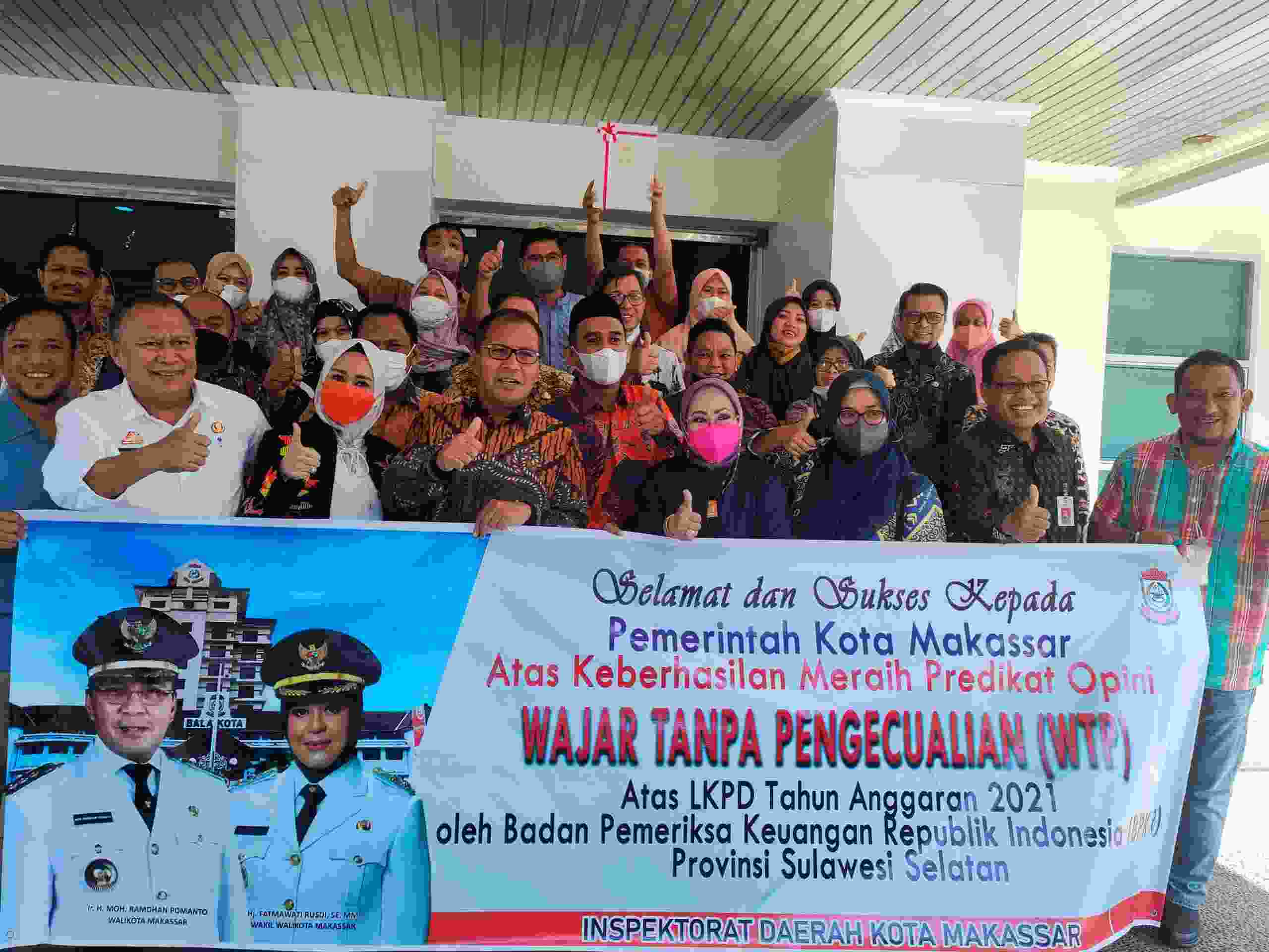Rudianto Lallo Bersama Walikota Makassar Hadiri Serah Terima LHP LKPD TA.2021