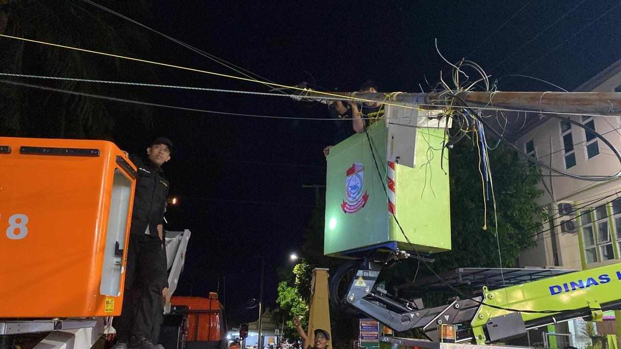 Tiang CCTV Patah, Kadis Kominfo Makassar Langsung Turun ke Lokasi
