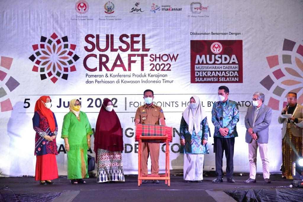 Gubernur Sulsel Buka Penyelenggaraan Musda dan Sulsel Craft 2022