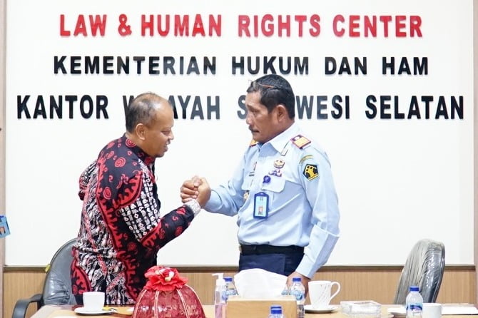 Kakanreg IV BKN Makassar Kunjungi Kanwil Kemenkumham Sulsel, Ini Tujuannya
