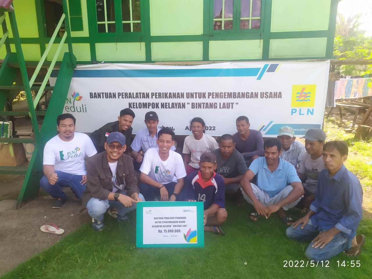 Tingkatkan Produktivitas Kelompok Nelayan di Bau-bau, PLN Salurkan Bantuan