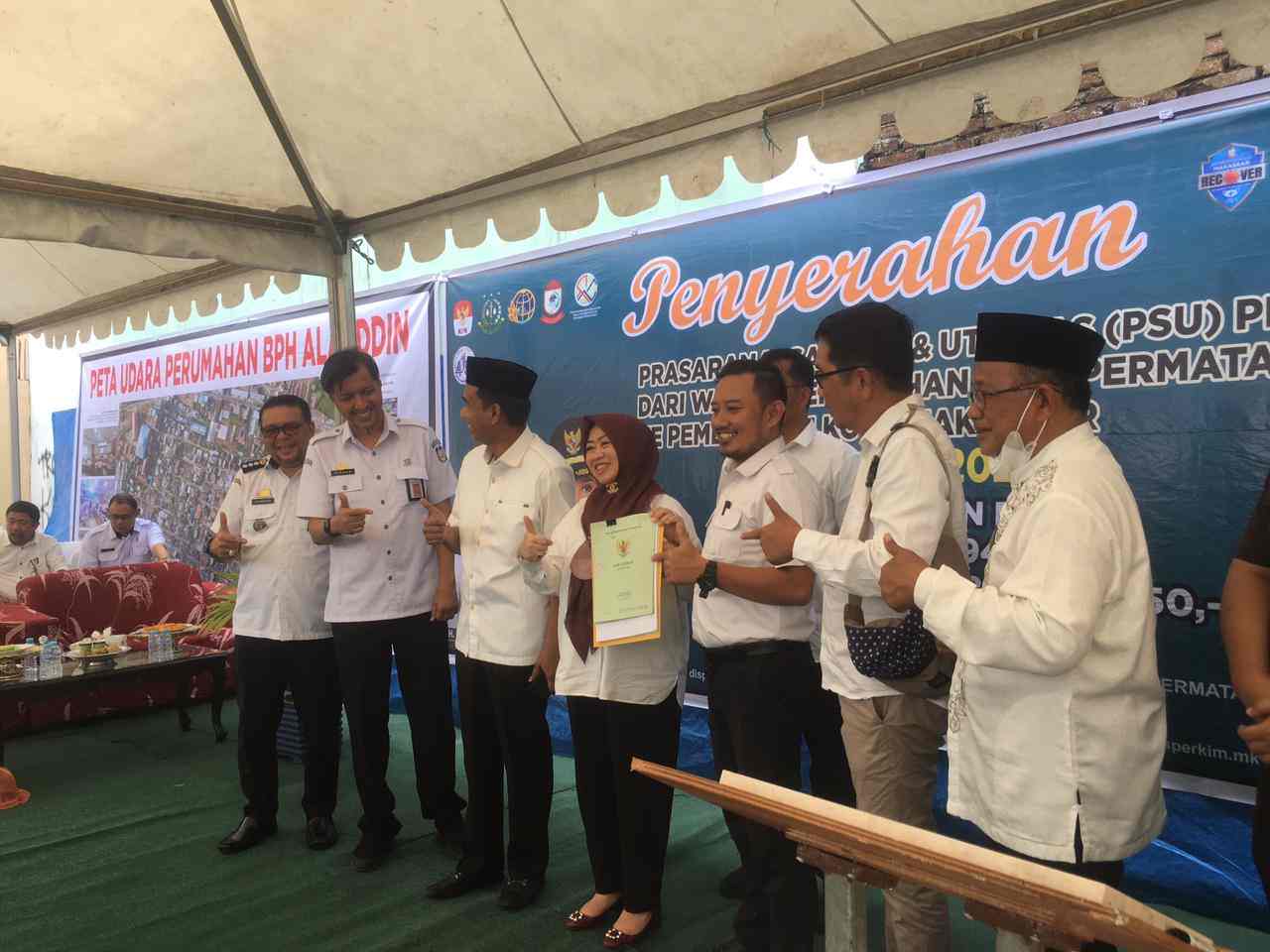 Pemerintah Kota Makassar Terima PSU Perumahan