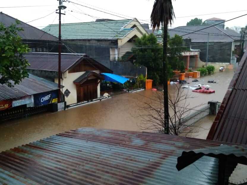Ilustrasi banjir di Manado. (Dok/Twitter BPBD Sulut)