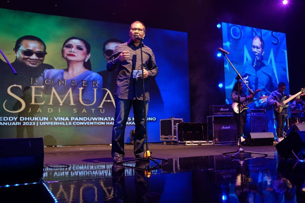 Danny Pomanto di konser "Semua Jadi Satu". (Foto: Dok. Humas Pemkot Makassar)