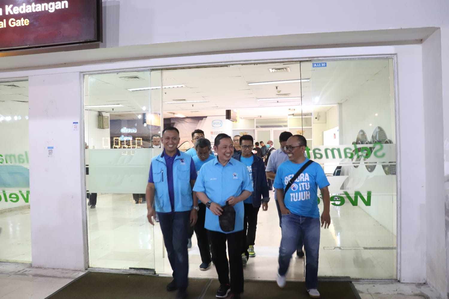 Ketua Umum Partai Gelora, Anis Matta tiba di Makassar