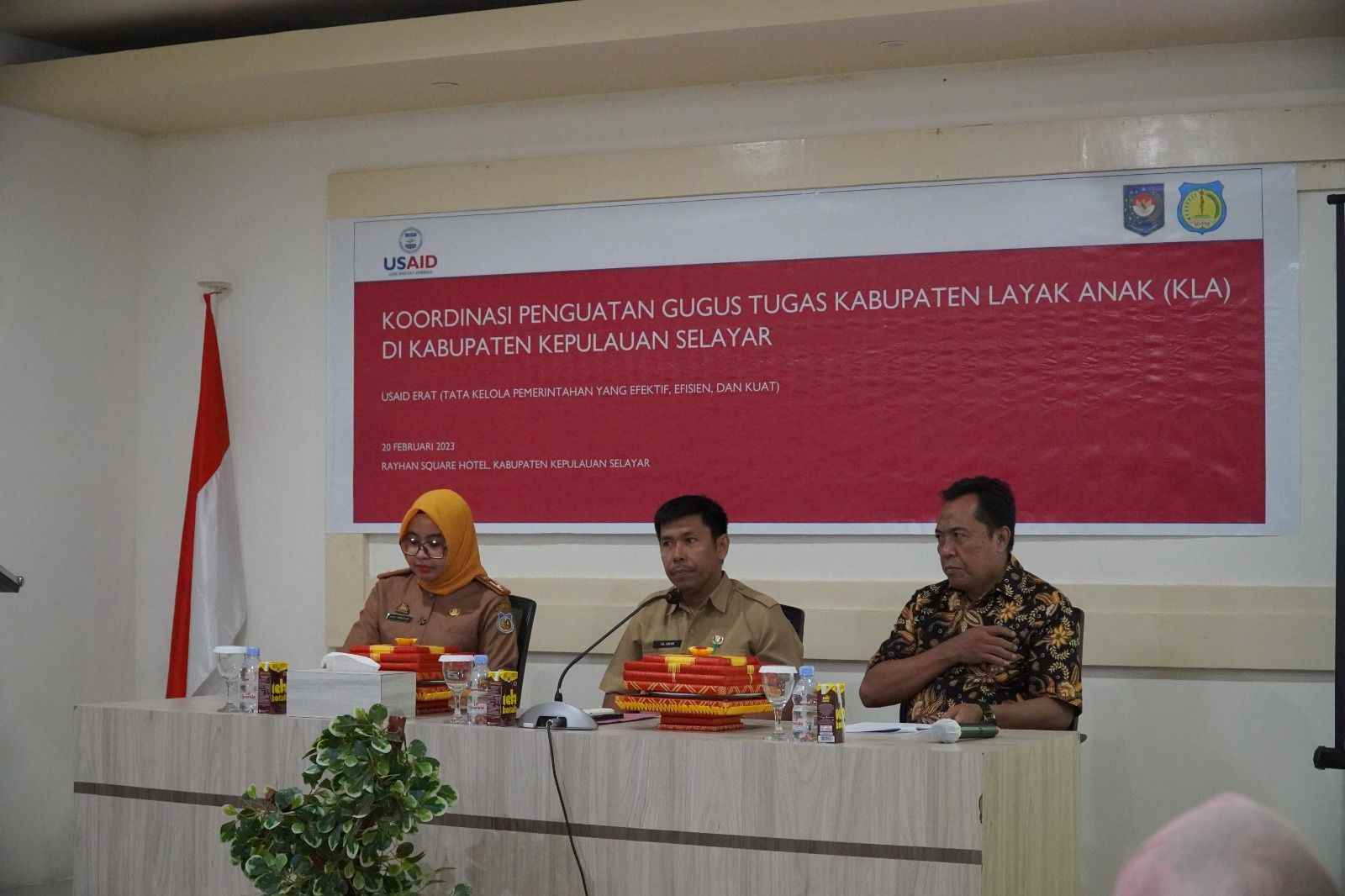 Kegiatan koordinasi penguatan Gugus Tugas Kabupaten Layak Anak (KLA) Kabupaten Kepulauan Selayar. (Dok/Pemkab Selayar).