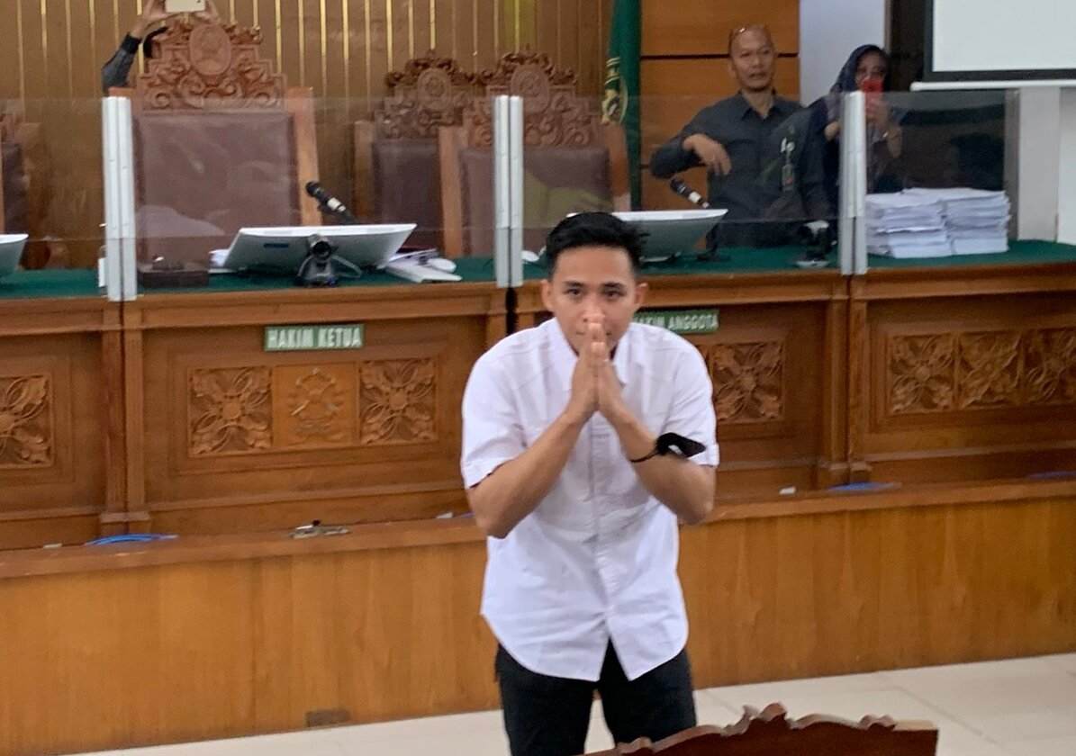 Richard Eliezer dalam sidang vonis di PN Jaksel. (Dok/Twitter, Ekstra Time Indonesia).