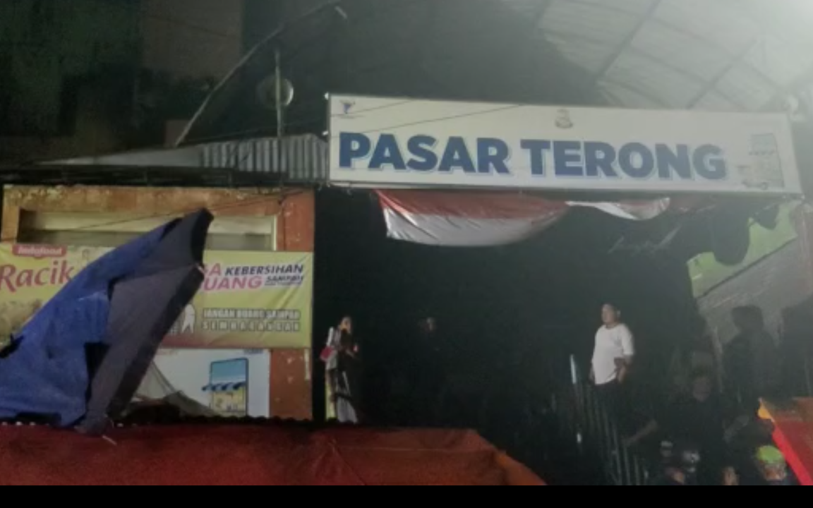 Kebakaran Pasar Terong Makassar. (Dok/Damkar Makassar).