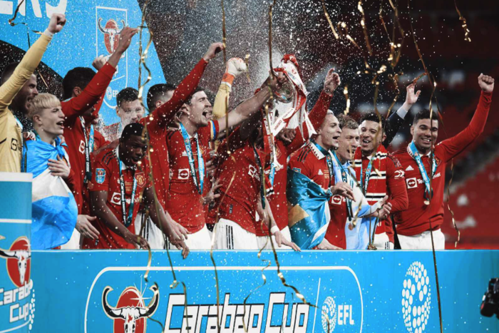 Manchester United meraih trofi juara Carabao Cup 2023. (Dok/Manutd.com)