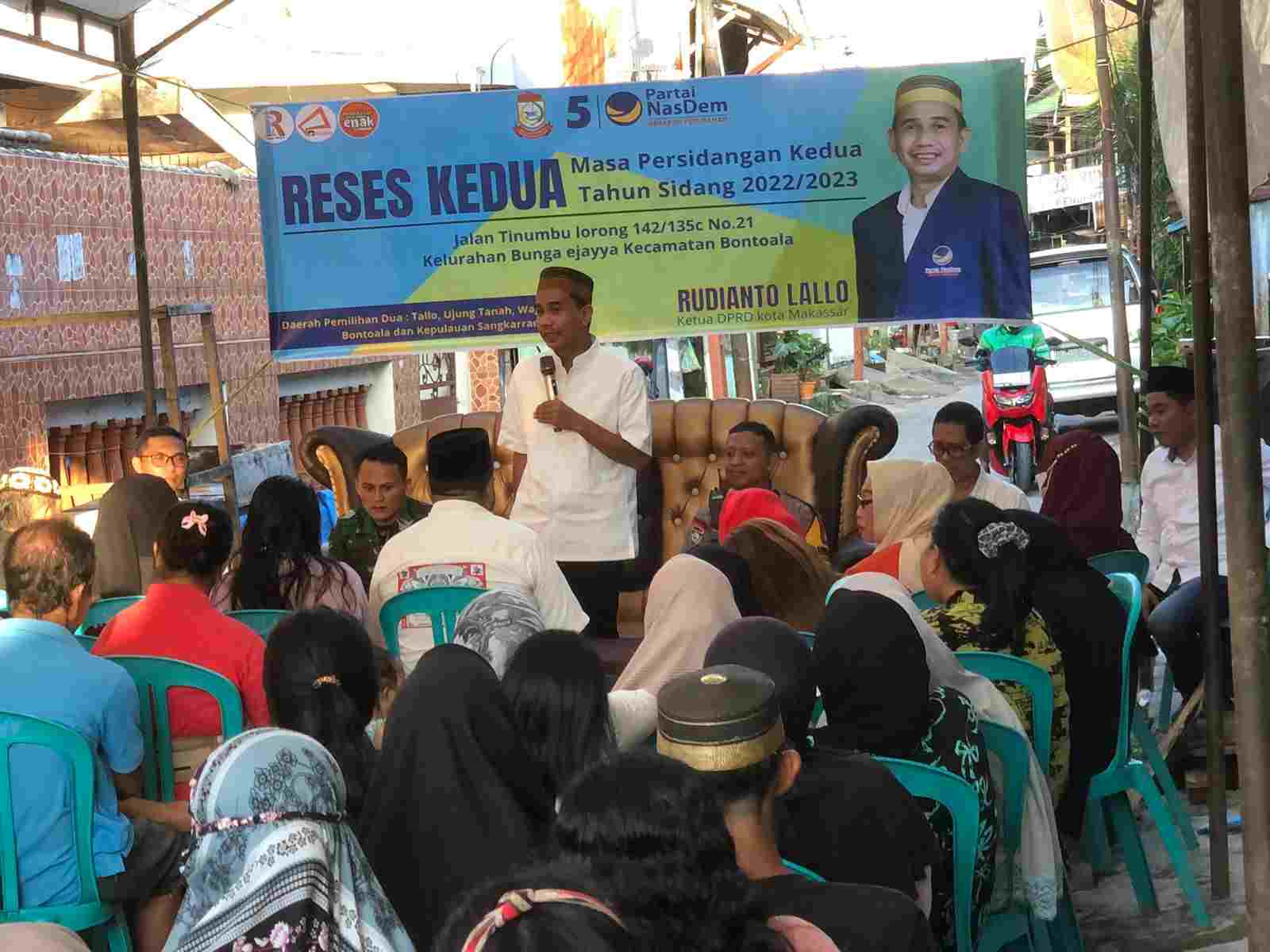 Reses Ketua DPRD Makassar, Warga Minta Perbaikan Drainase dan Jalan