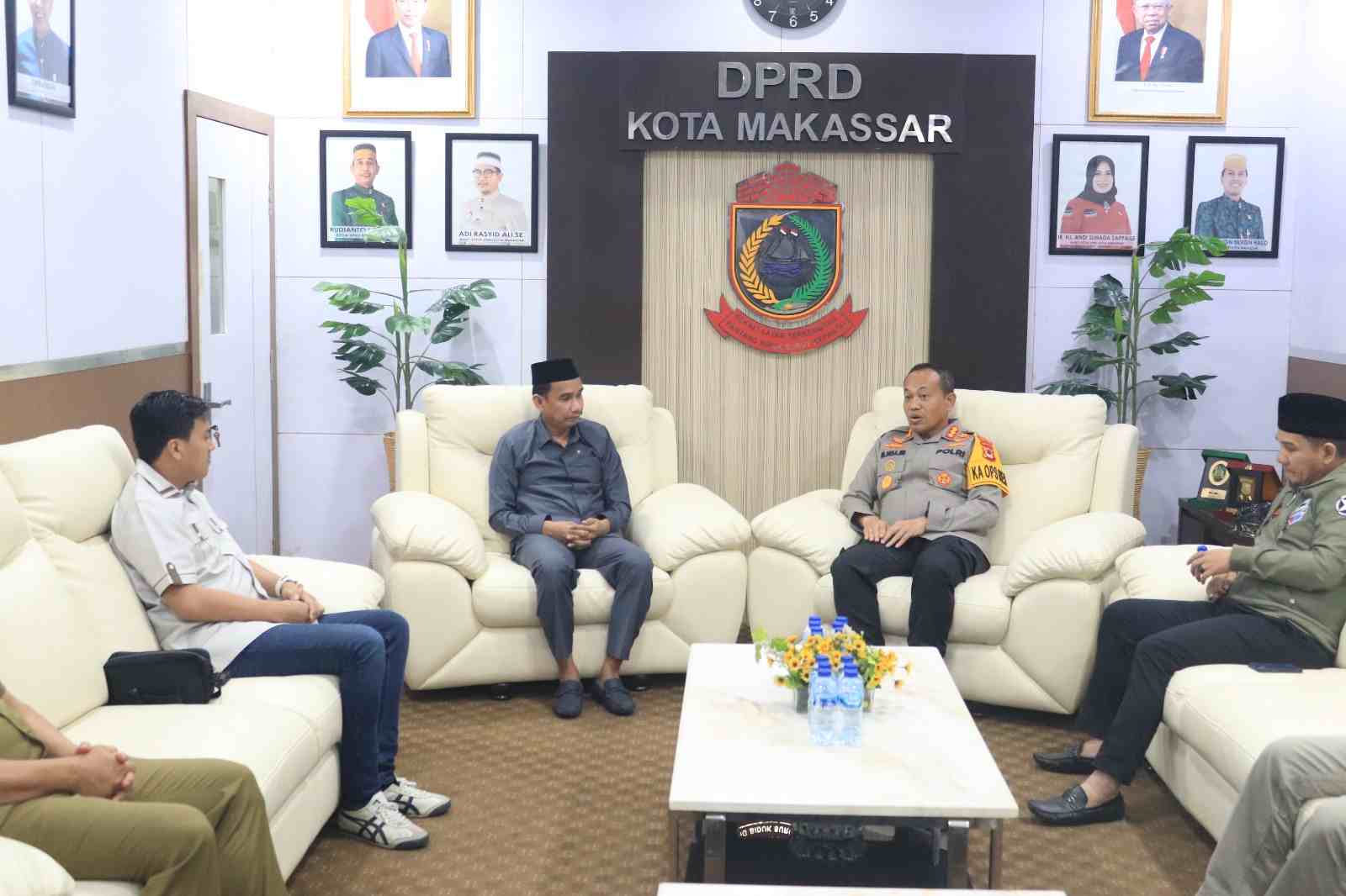 Silaturahmi Kapolrestabes ke DPRD Makassar, Rudianto Lallo Siap Kolaborasi