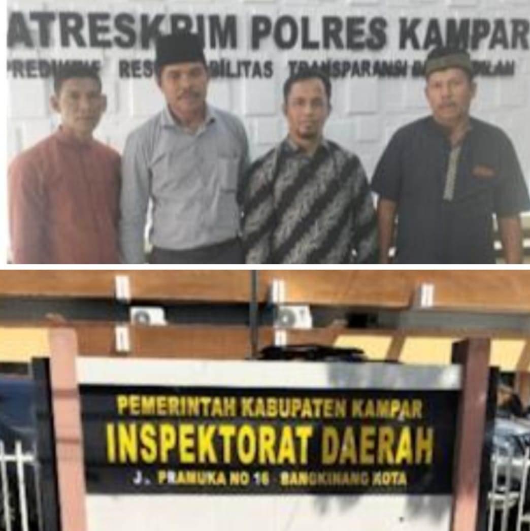 Kepala Desa (Kades) Lubuk Siam Kecamatan Siak Hulu Kabupaten Kampar dipolisikan Ketua BPD Lubuk Siam