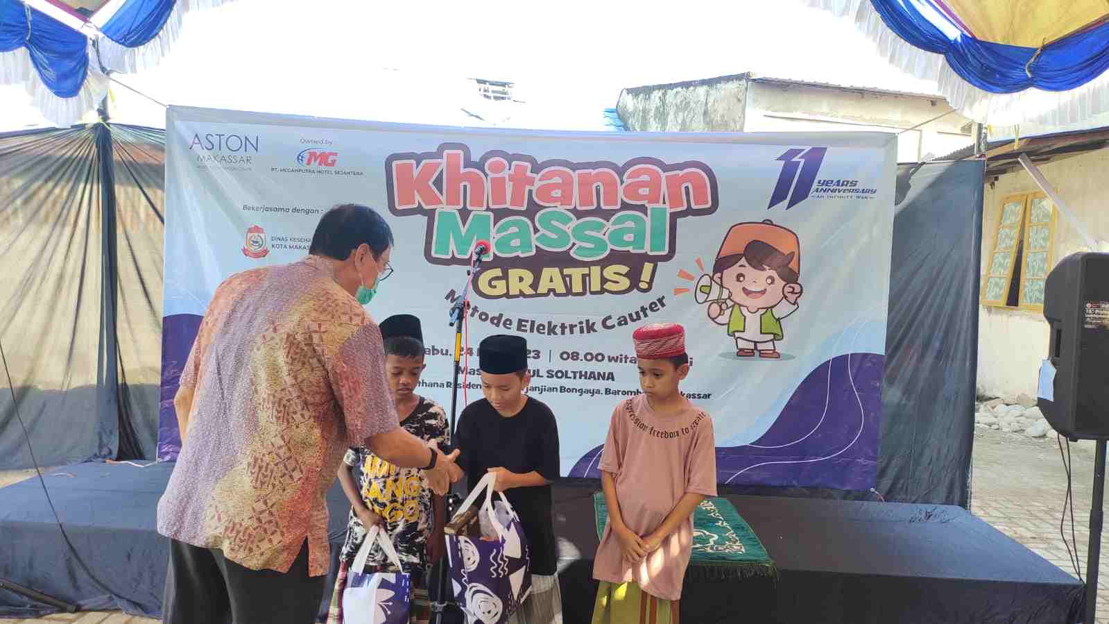 HUT ke-11 Tahun, ASTON Makassar Hotel Gelar Khitanan Massal Gratis