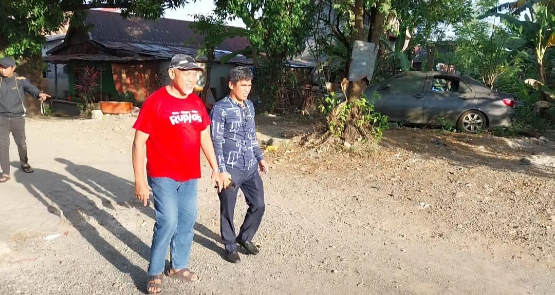 Hamzah Hamid Kundapil, Tinjau Jalan dan Drainase di Kelurahan Tello Baru
