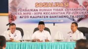 Sosialisasi Perbaikan Rumah Tidak Layak Huni Pemkab Bantaeng.