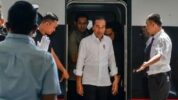 Presiden Jokowi Ikut Uji Coba Kereta Cepat Jakarta-Bandung.