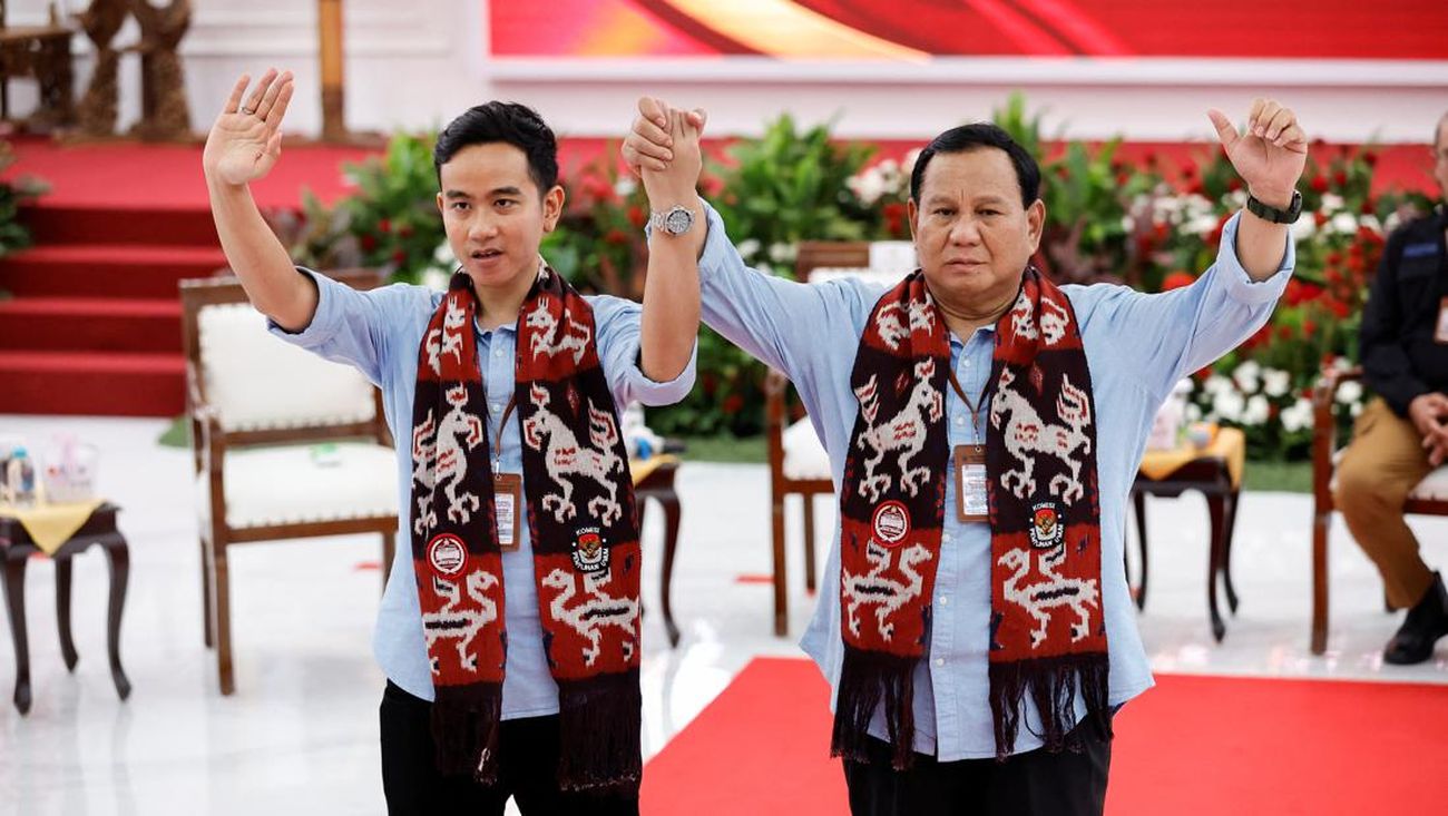 Politikus Gerindra Yakin Duet Prabowo-Gibran Menang Pilpres 2024. (Sumber: REUTERS/Willy Kurniawan).