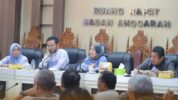 DPRD Kota Makassar menggelar rapat dengar pendapat (RDP) bersama eks Ketua RT/RW, di ruang Badan Anggaran (Banggar)