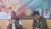 Ketua Relawan AMIN di Bekasi Ungkap Alasan Undang Caleg Partai dari Koalisi Perubahan. (Rakyat.News/Dirham).