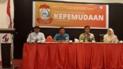 Anggota DPRD Kota Makassar Hamzah Hamdi, saat membuka sekaligus menjadi narasumber pada kegiatan sosialisasi Perda Nomor 6 Tahun 2019 Tentang Kepemudaan yang diselenggarakan oleh Sekretariat DPRD Kota Makassar. (Ist)