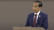 Jokowi Klaim Indonesia Masuk 5 Negara dengan Ekonomi Terbaik. (Tangkapan layar video YouTube COP28).