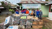 T Vale Indonesia Tbk (PT Vale) mendonasikan 2.000 kg sampah terpilah ke bank sampah, dalam rangka memperingati Hari Peduli Sampah Nasional (HPSN) tahun 2024. (Ist)